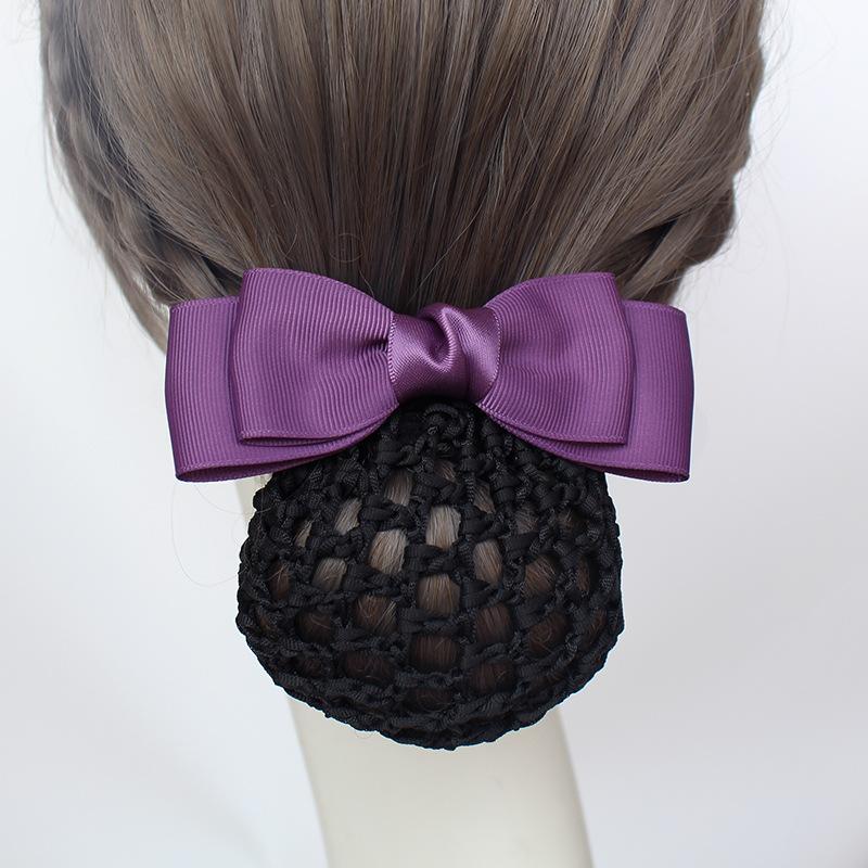 Yifei Original Professional Head Flower Hair Accessories Hairpin Hotel Bank Nurse Stewardess Disc Hair Mesh Bow