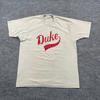 Vintage 80s Duke University Shirt Large 21x26 Gray Spellout