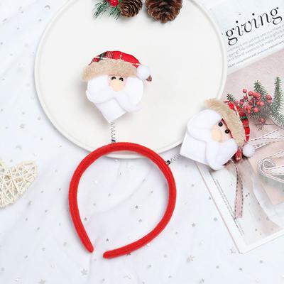Masquerade Antlers Santa Claus Hair Accessories Christmas Decorations Reindeer Headwear Xmas Hairband Christmas Headbands