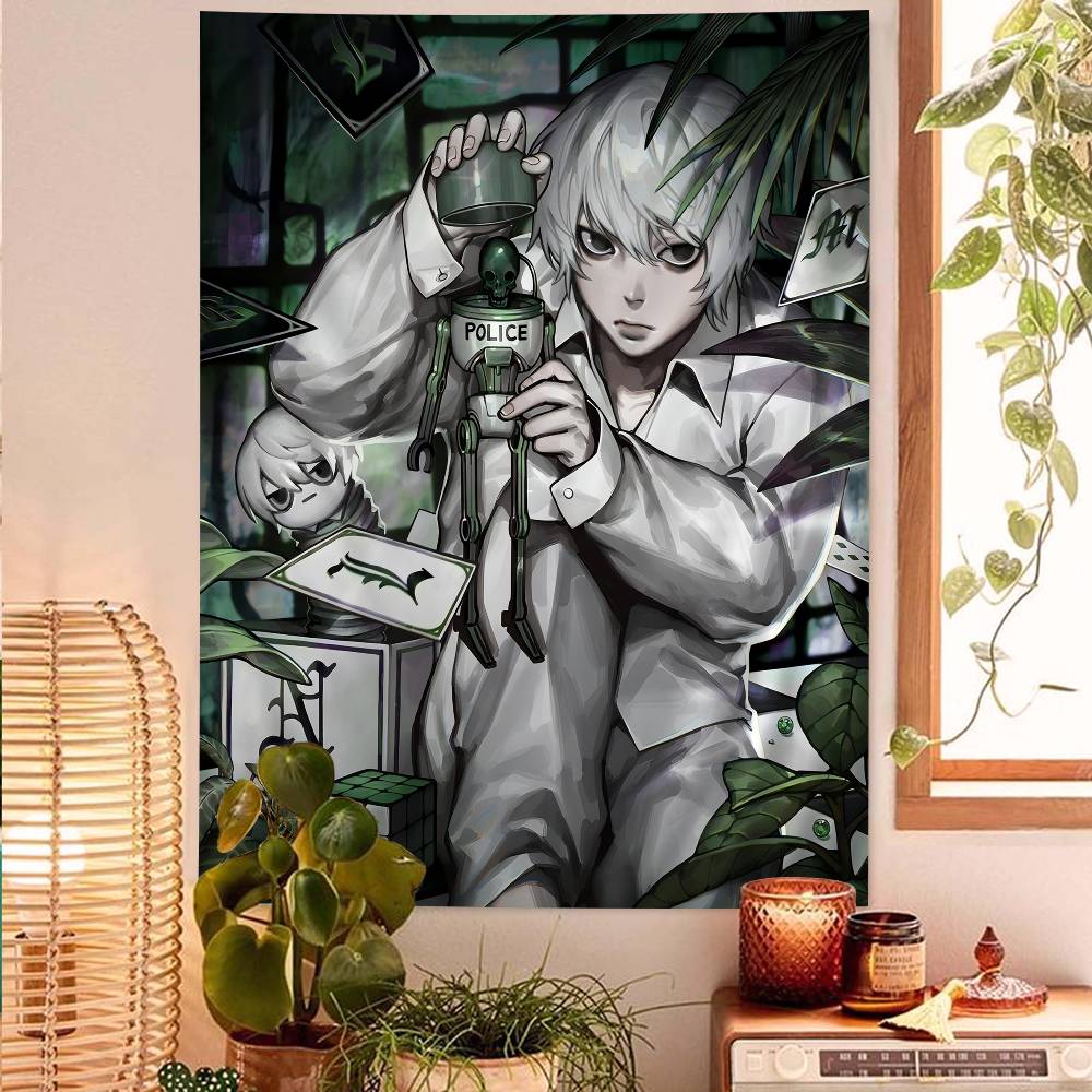 

Anime DDeath Note Colorful Tapestry Wall Hanging Bohemian Wall Tapestries Mandala Wall Hanging Sheets 74x94cm(29x37in)