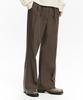MAISON MINED Saint Two Tuck Wide Pants Beige