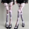 Süße atmungsaktive Katzen-Strumpfhosen Harajuku Streetwear Verstellbare lange Socken Y2K Rollenspiel-Socken Cosplay