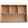 Maple Solid Wood Desktop Organizer Box for Business Cards Stationery Key Holder Storage