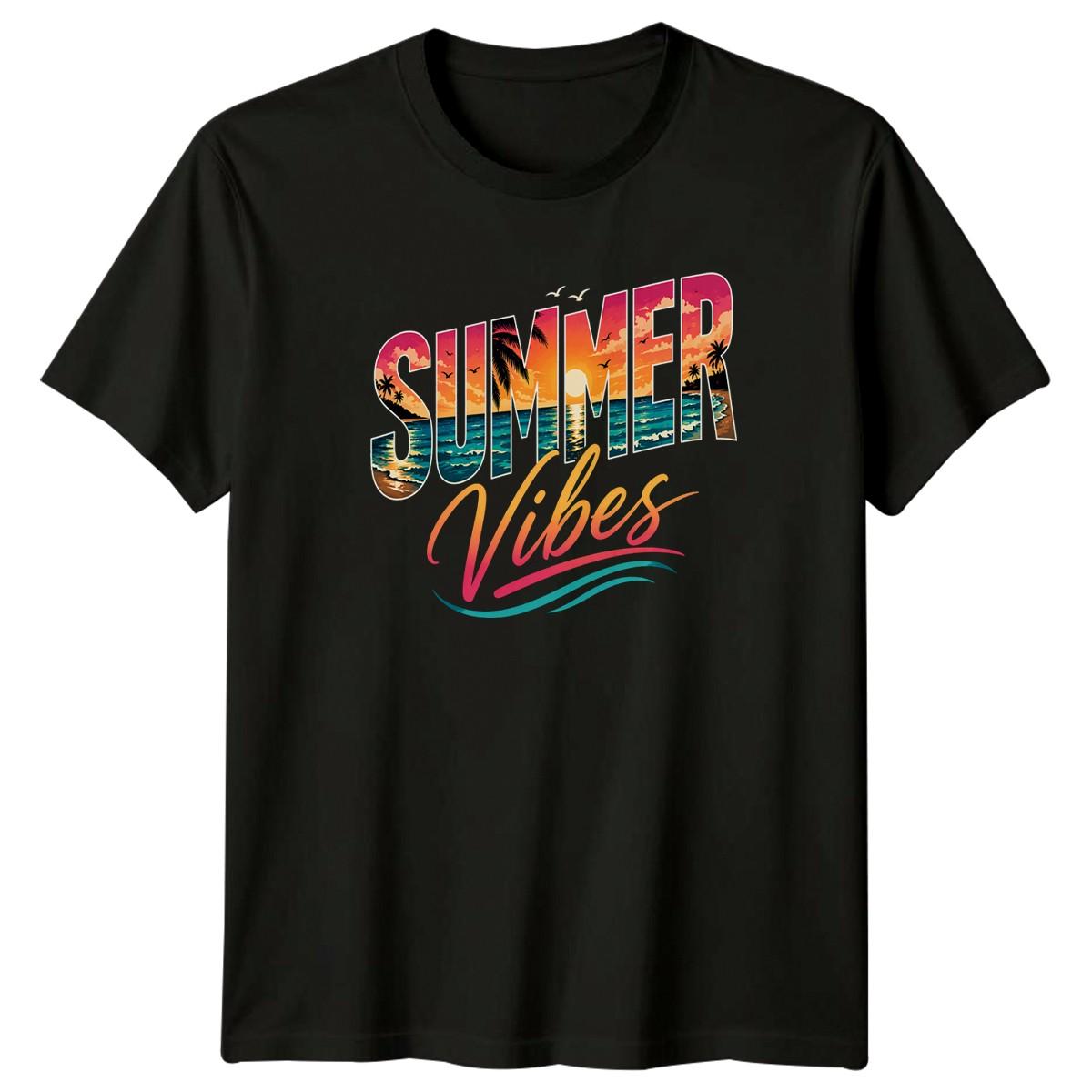 Summer Vibes T-Shirt Tropical Beach Summer Holiday Gift For Him And Her S