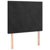 VidaXL Cadre de lit avec tête de lit Noir 90x200 cm Velours3125613