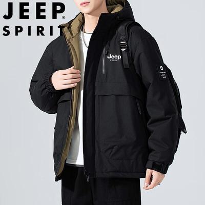 JEEP SPIRIT Men's Hooded Padded Jacket