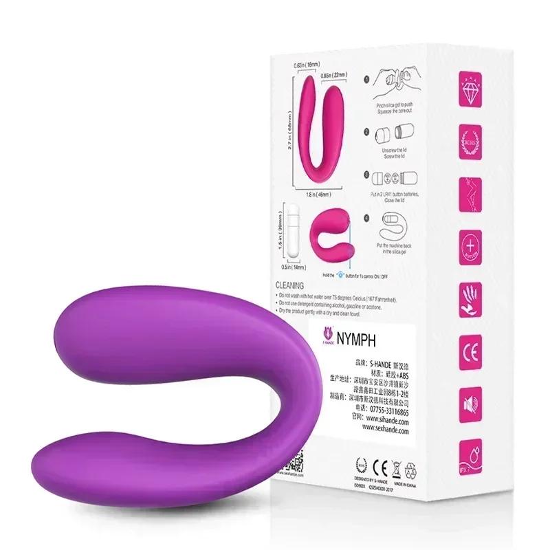 Mini U-shaped Vibrator Clitoral G-spot Massager Female Sex Toys Vaginal Anal Stimulator Couple Vibrating Egg