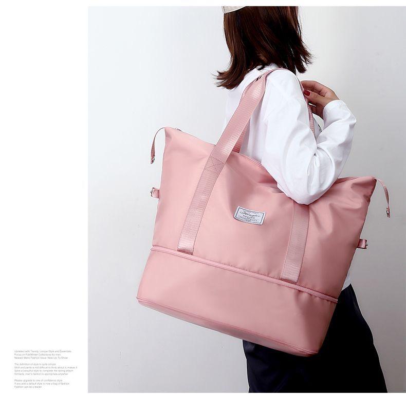 Geantă de umăr de călătorie și yoga la modă pentru femei, cu capacitate mare