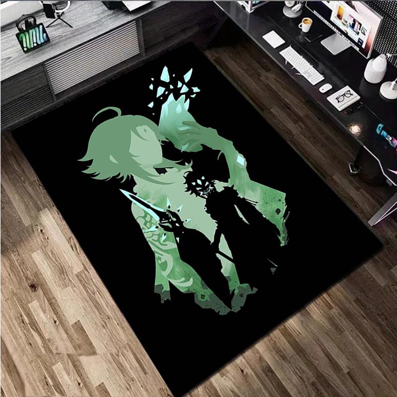 Genshin Impact Rug Home carpet Office Decorative Carpet For Living Room Bedroom Door Mat Floor Carpet Computer Chair Area Rug