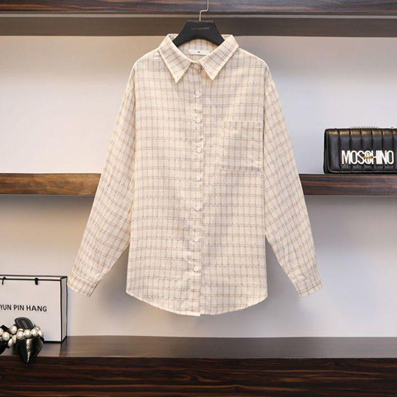 Chic Plaid Slimming Plus Size Summer Three-Piece Suit for Women