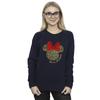 Disney Womens/Ladies Minnie Mouse Leopard Christmas Sweatshirt