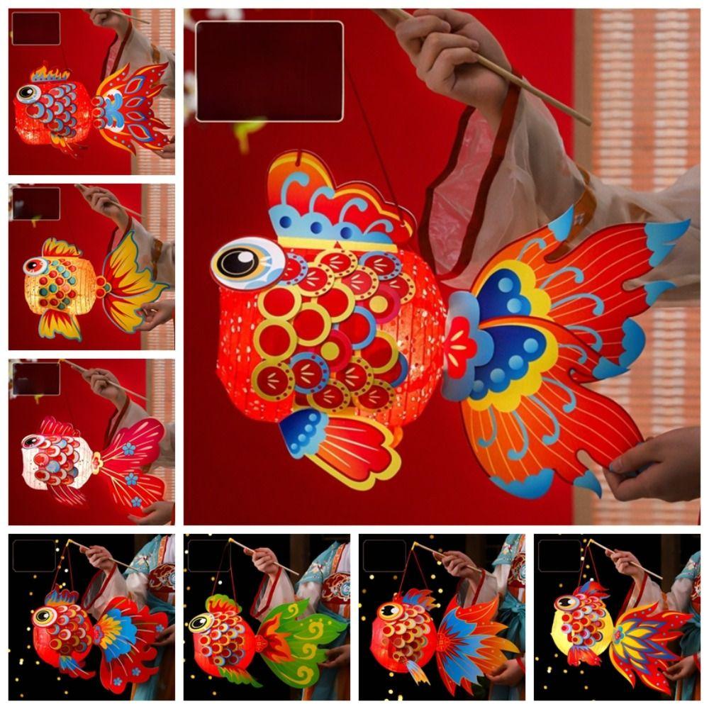Paper Middle Autumn Festival Lantern Hand Made Mid Autumn Lotus Lantern Women