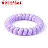 8PCS/Set Fashion Girls Telephone Wire Elastic Hair Bands Hair Ties for Women Ponytail Holder Hair Rope Accessories Gum