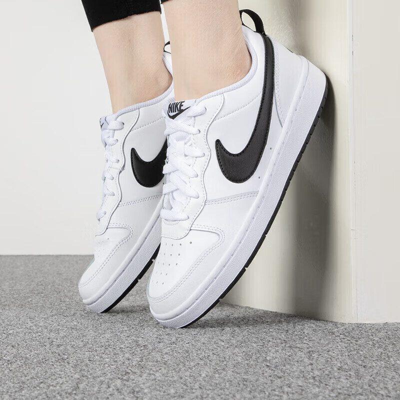 Nike Court Borough Low 2 White Black GS BQ5448-104