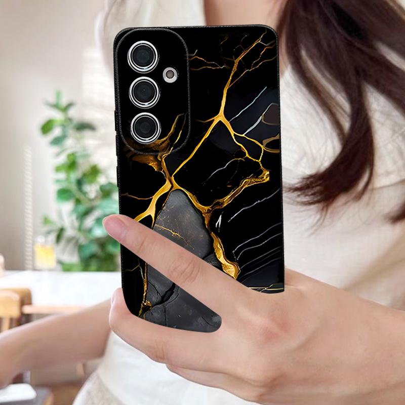 Funda con Patrón de Mármol Para Samsung S26 Ultra S25 Edge S24 S23 Plus S22 S21 FE A15 A16 A17 A35 A36 A54 A55 A56 A57 5G Textura de Cuero Funda Suave