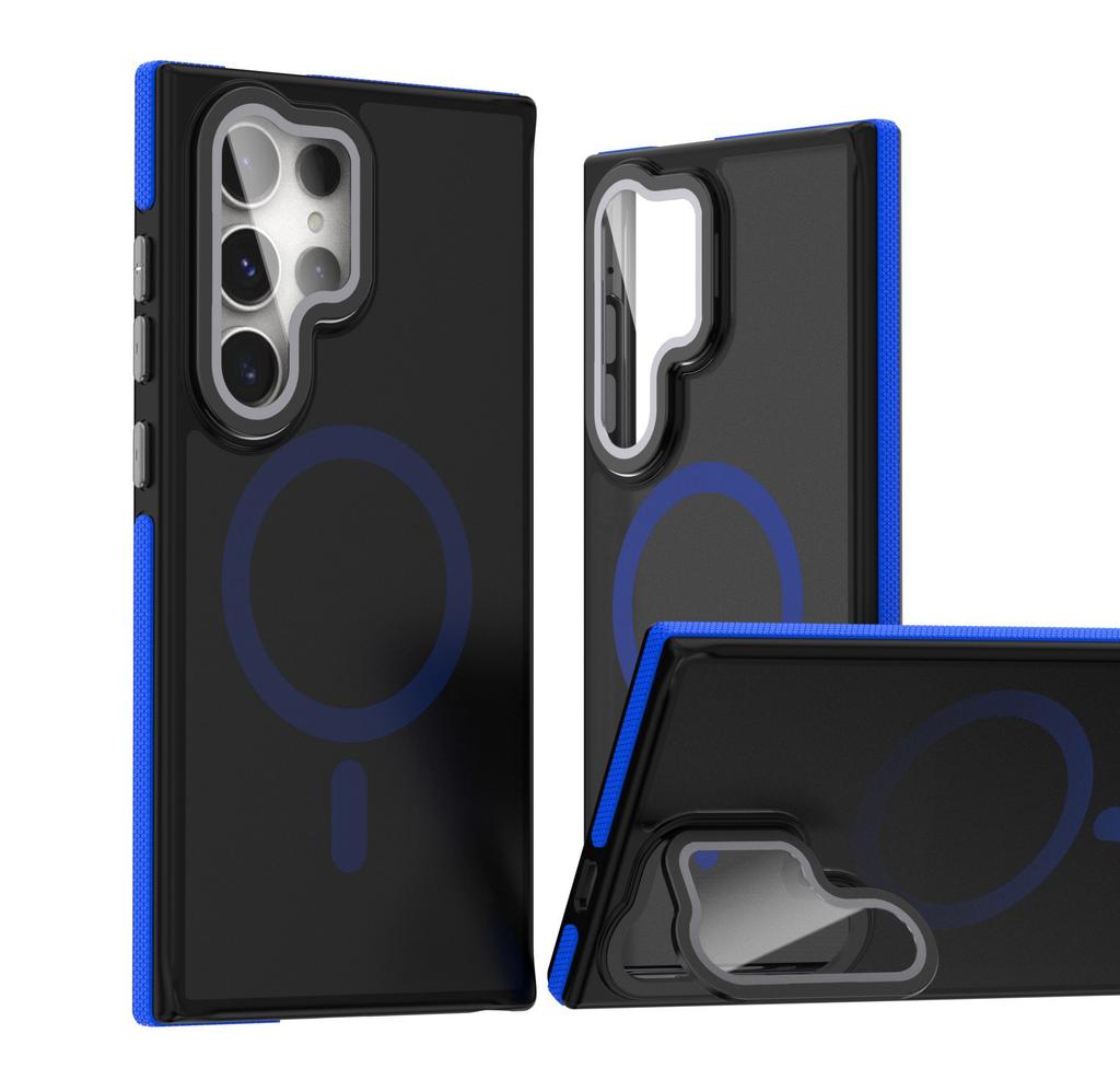 Applicable To Samsung S26Ultra Skin Sense Magnetic Mobile Phone Case Lens Holder S25Ultra Anti-drop Protective Case