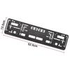 2 PCS 520x110mm Car License Plate Holder License Plate Tag Holder Mount Adapter Bumper Frame Bracket Black Plate Frame License Plate Covers Frames 6
