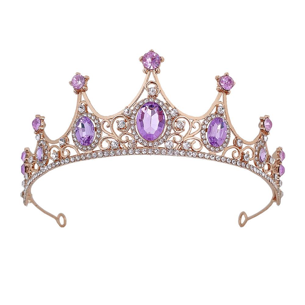 Brautkrone im koreanischen Stil Kristall Diamant Hochzeitsdiadem Geburtstagsdiadem Haarschmuck Kinderkrone Auftrittskopf