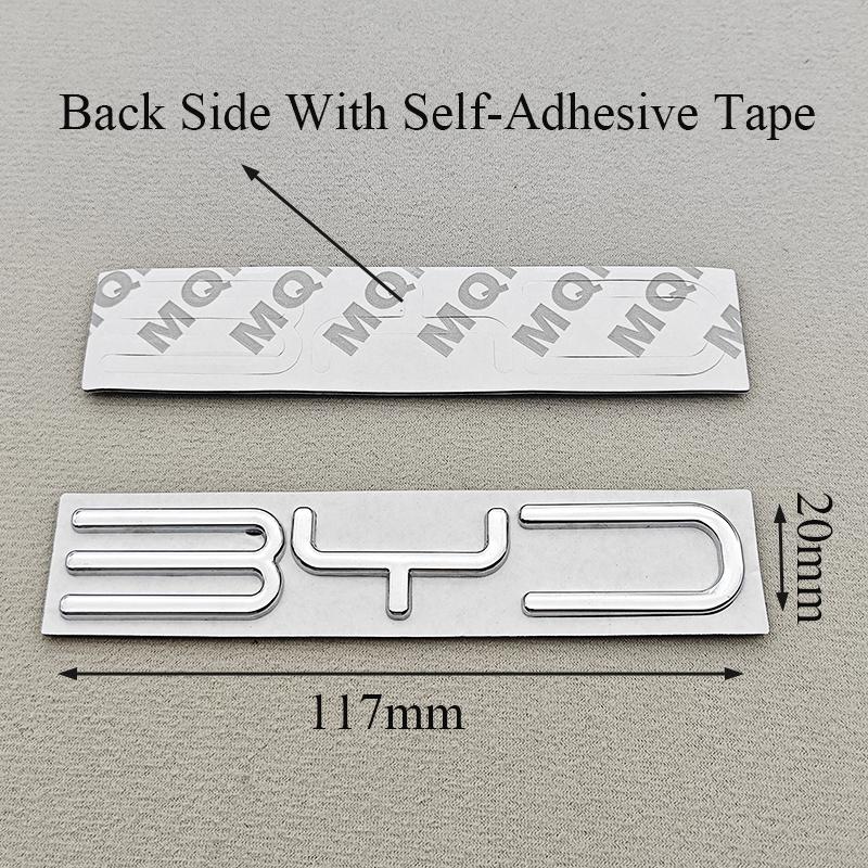 1PC 3D Metal BYD Logo Car Letters Badge Tail Sticker Rear Trunk Emblem For BYD SEAL QIN HAN SONG Plus ATTO3 Auto Accessories