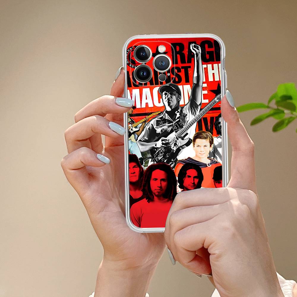 

R-Rage A-Against T-The M-Machine Band For IPhone 17 16 15 14 13 12 11 Pro Max Plus Mini Funda For Transparent Cover iPhone 14 pro