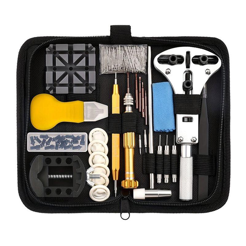 A95D-Watch Repair Kit Professional Multi-Tool Portable Watchmaker Watch Repair Tool Set With Carrying Case