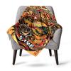 Custom Skull Roses Compass Waves Home Customize Your Name Blankets Comfortable Soft Lightweight Allseason Multipurpose Blanket For Picnics Sofas