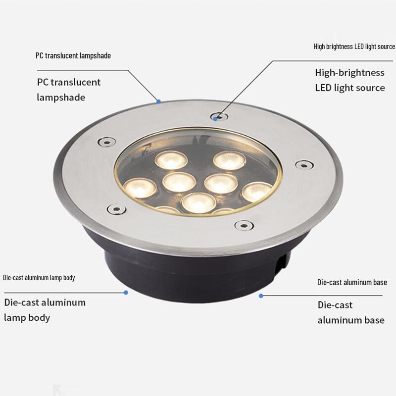 NuFeng LED Embedded Ultra-thin Ground Light