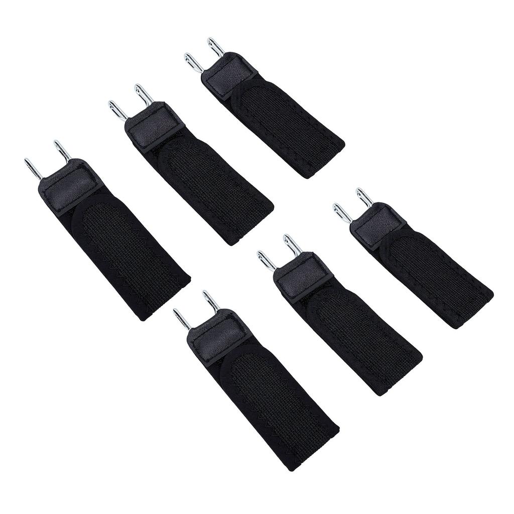 6PCS Belt Hook Waist Buckle Convenient Touch Fastener Adjustable Stretch Belt Buckle for Women Men