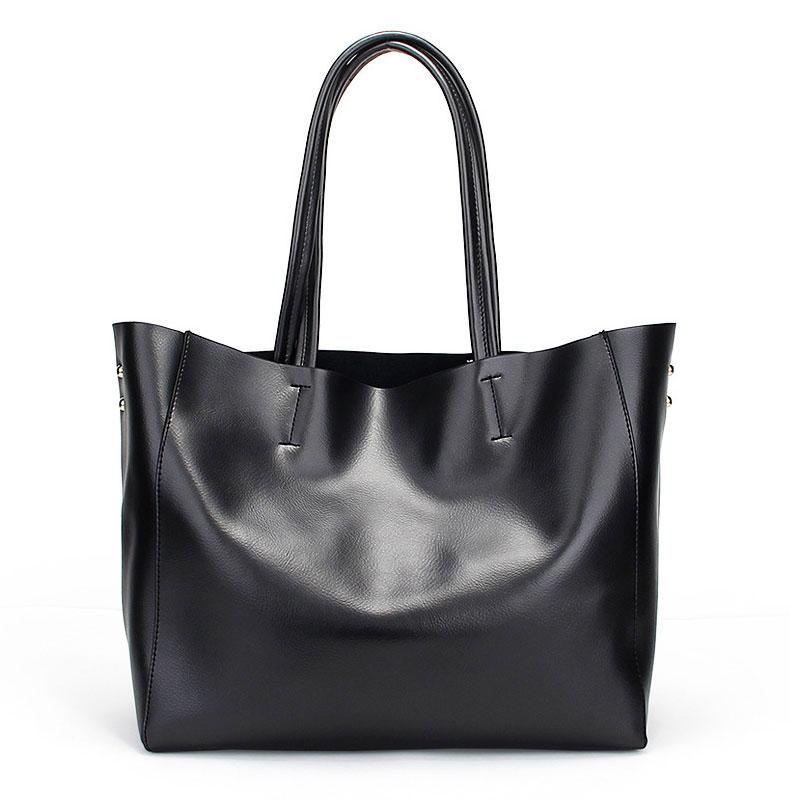 Damen-Handtaschen aus 100 % echtem Leder mit Beutel, Tragetaschen aus Rindsleder für Damen, große Umhängetaschen, elegante Shopper-Tasche