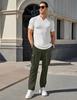 2024 Men's Summer Cargo Pants with Drawstring – Multi-Pocket, Casual Fit