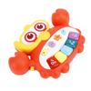 Leuchtendes Baby Klavier Spielzeug Multifunktionales Früherziehungs Krabbenförmiges Säuglingstastaturspielzeug für Baby