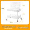 Foldable Ethnic Style Iron Flower Cart for Street and Night Markets