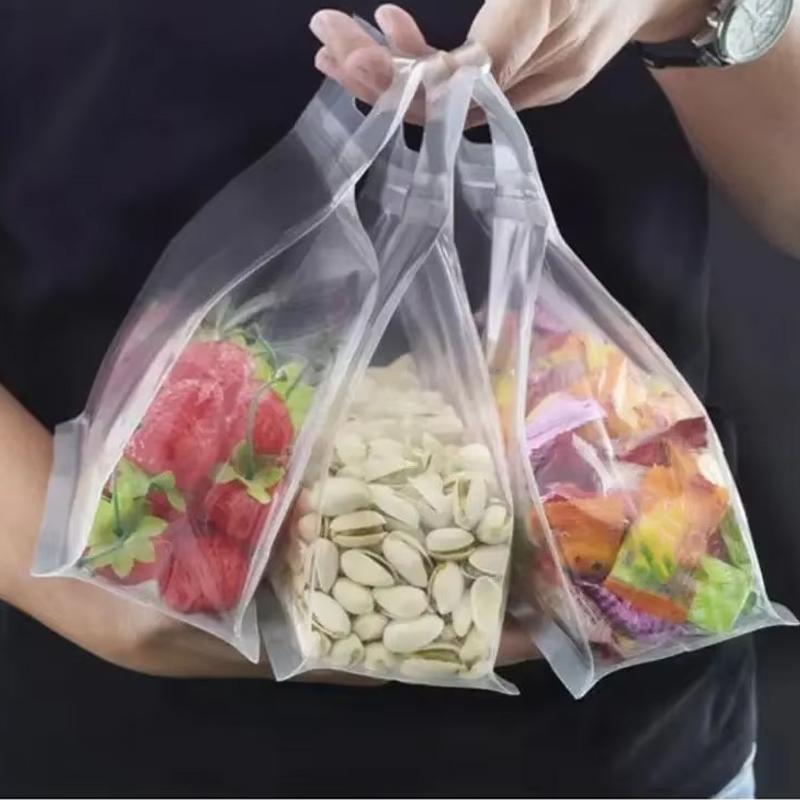 5 Stück Wiederverwendbare Auslaufsichere Lebensmittelaufbewahrungsbeutel Für Nüsse Getreide Gemüse Obst Und Snack Küchenorganisator Aufbewahrungsbehälter