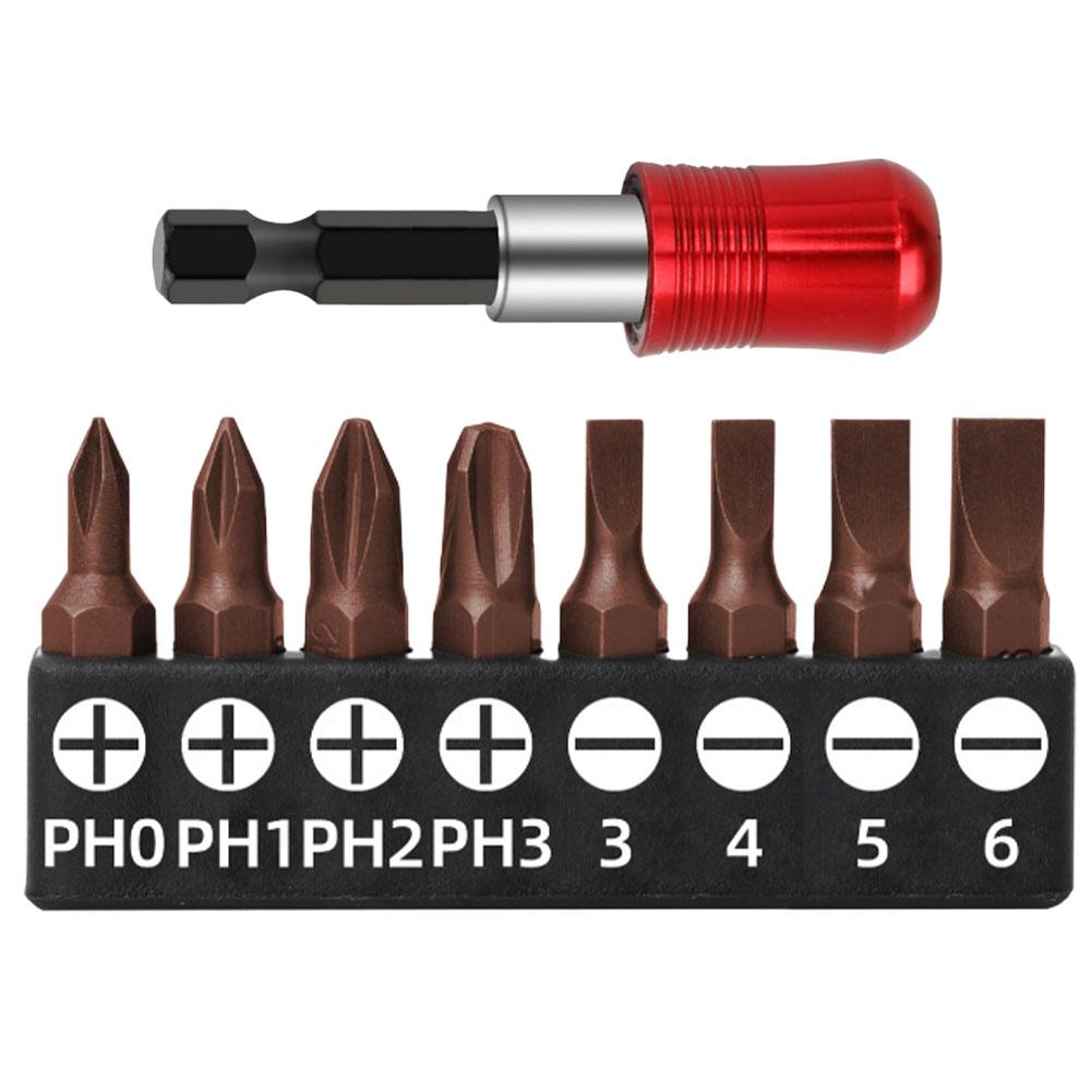 

8Pcs Metric Drill Bit Set Self-Locking Rod Magnetic Tip Drill Bit With Holder For Electric Drills Hand Screwdrivers Air Drills