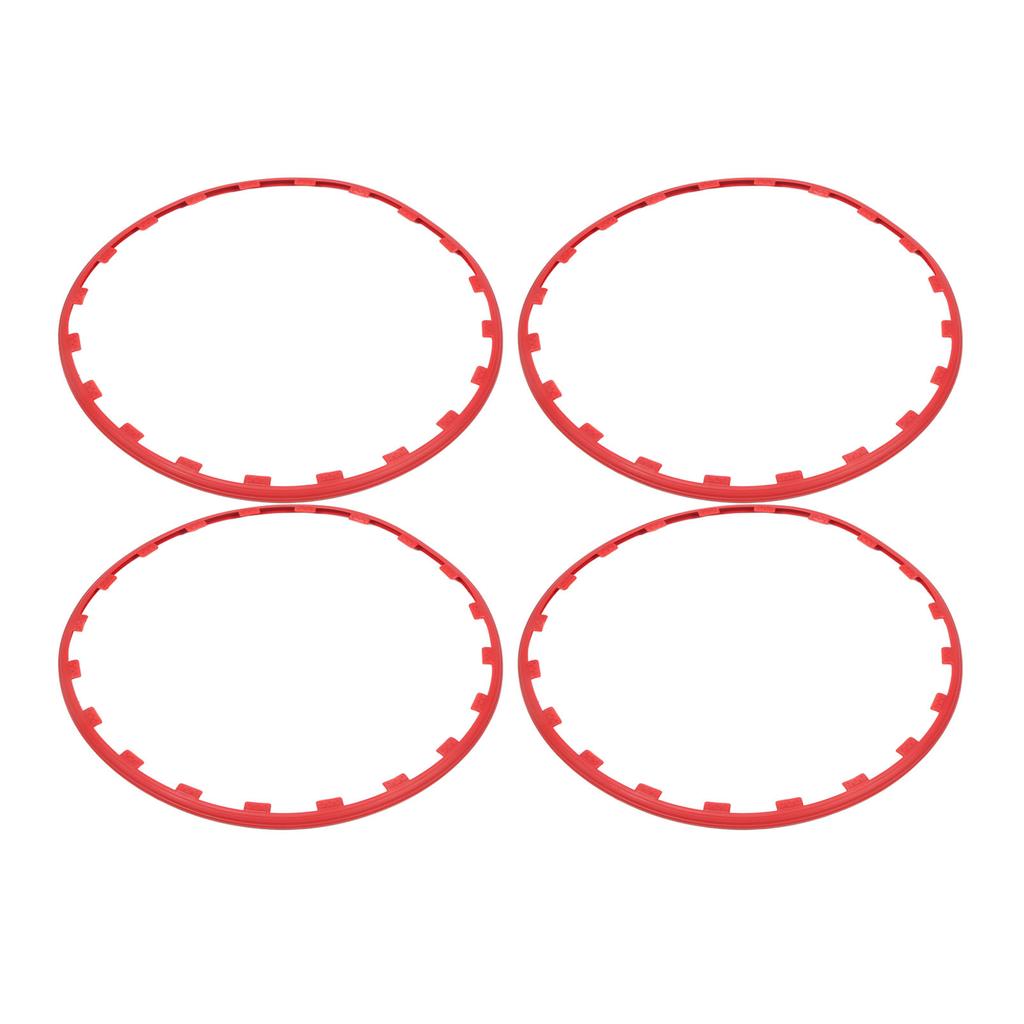 4PCS 20in Wheel Rim Protection Ring Wheel Edges Trim Tire Decoration Accessories Replacement For Tesla Model Y Red
