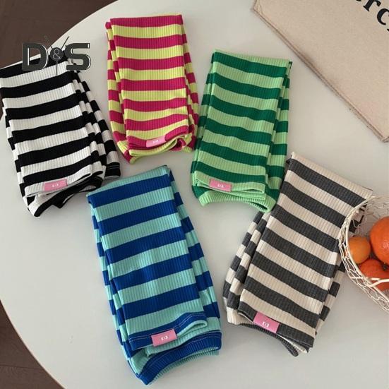 UV Solskydd Armärmar för Kvinnor Randiga Tränings Solskyddsärmar med Tumhål Kylande Armskydd för Utomhuscykling Körning Vandring Fiske