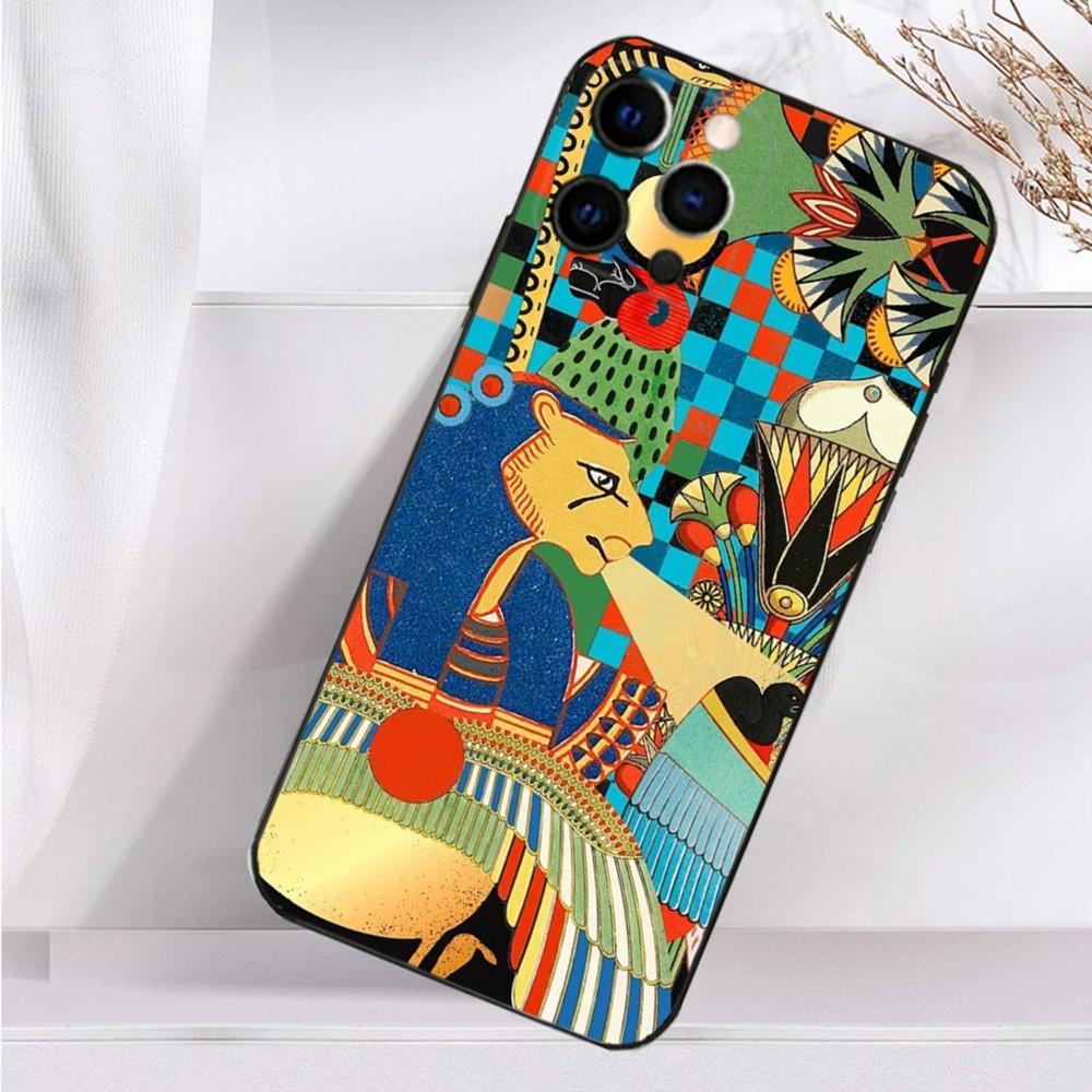 Art A-Ancient E-Egypt Phone Case For iPhone 16,15,14,13,12,11 Plus,Pro Max,XS,X,XR,SE,Mini,8,7 Soft Silicone Black Cover