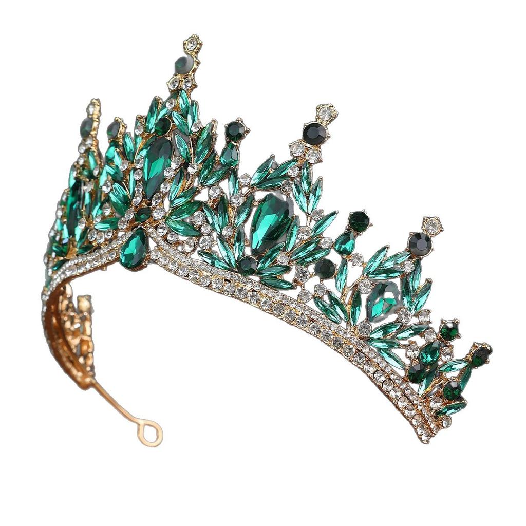 Baroque Tiara Headwear for Brides  High end Headwear Super Sparkling Water Diamond Princess Hair Tiara  Wedding Dress and Evening Gown Accessories