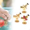 Propane Splitter Gas Y Adapter 2 Way Easy To Install Zinc Alloy Tee Connector for