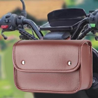 Bisiklet Alet Çantası Motorlu Scooter Yan Çizilmeye Dayanıklı PU Deri Taşınabilir Çantalar Kuyruk için