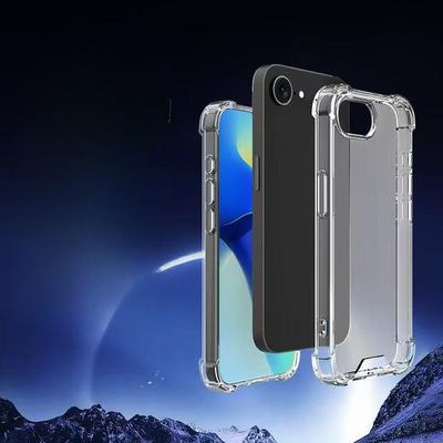 SE4 Convient pour IPhone SE4 Quatre Coins Anti-chute Acrylique Transparent Coque de Téléphone Portable Acrylique 1.5 Épais Paquet Complet