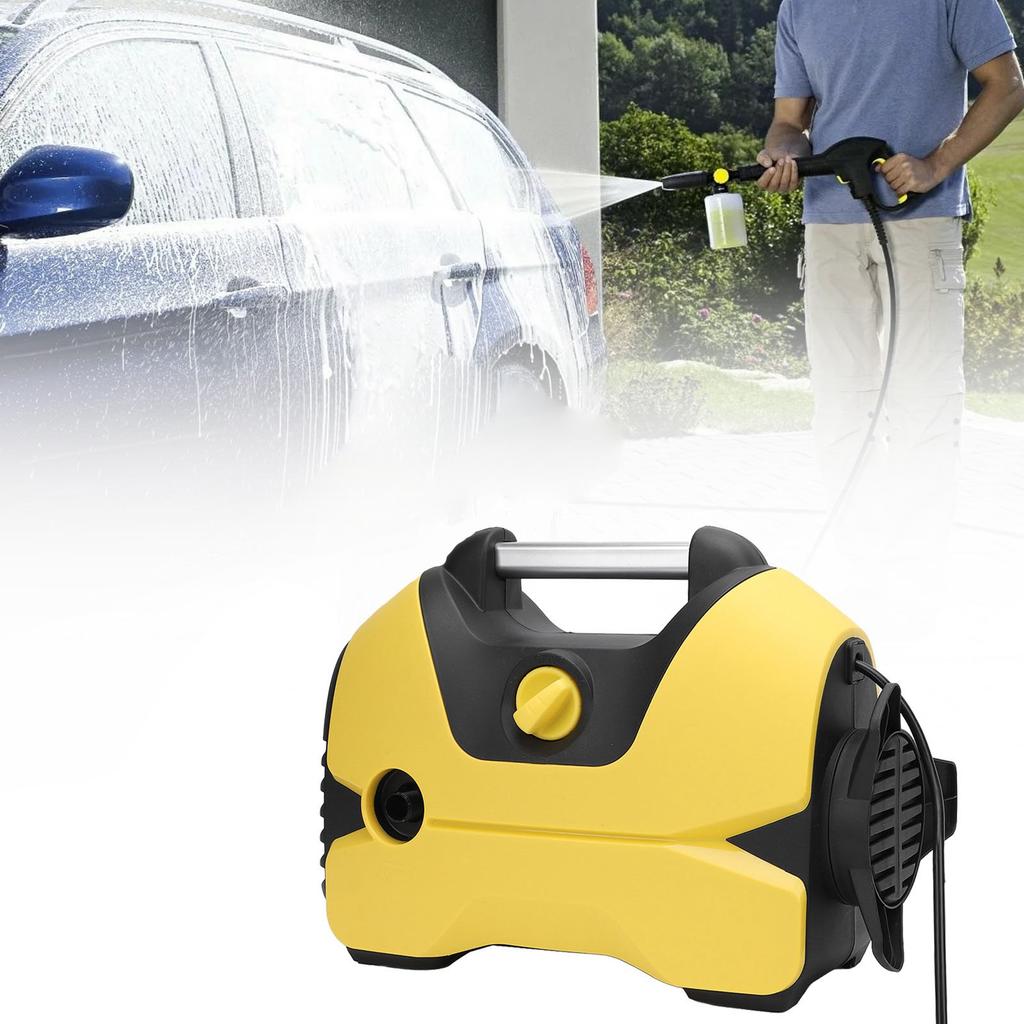 2000PSI 1.2GPM Electric High Pressure Washer with 32FT Outlet Pipe Foam Cannon Nozzle High Pressure Cleaning Machine for Cars Patios