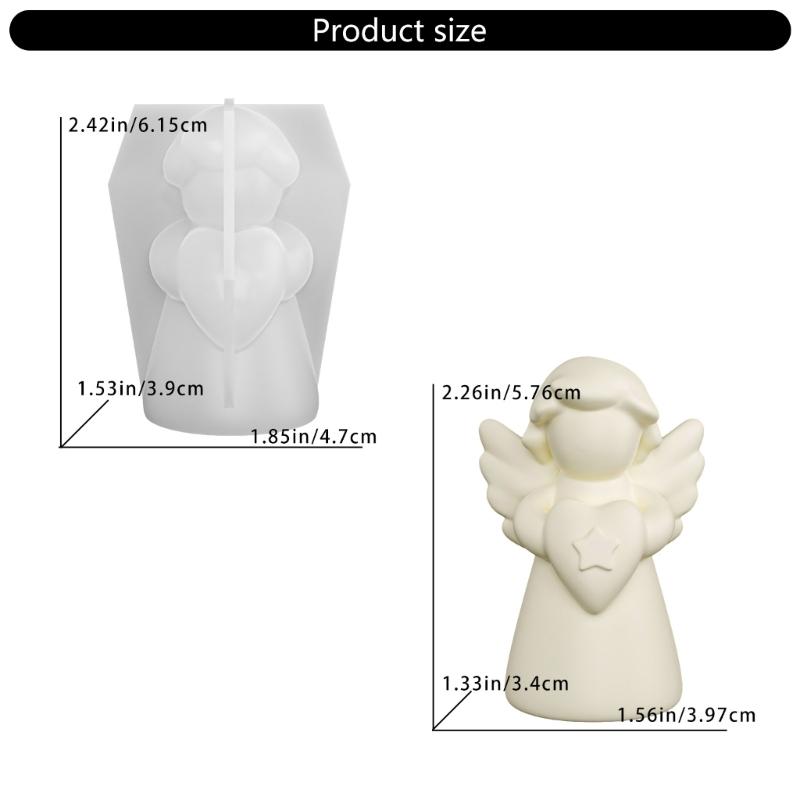 Återanvändbar Silikonform Änglavinge för Doftspridare Hantverk Hemdekoration Handgjord Gåva Konsthantverk
