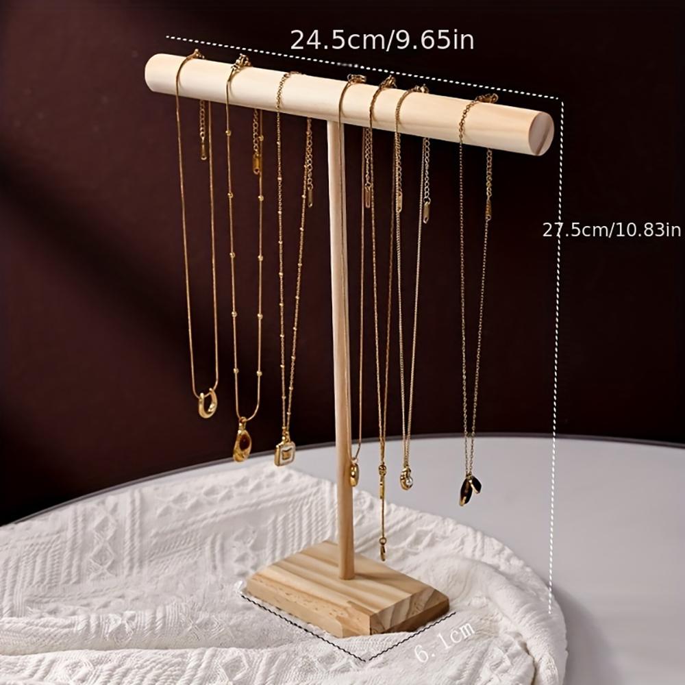 Jewelry Storage Display Rack Solid Wood Bracelet Necklace Watch Multifunctional Storage Display Rack Store Counter Display