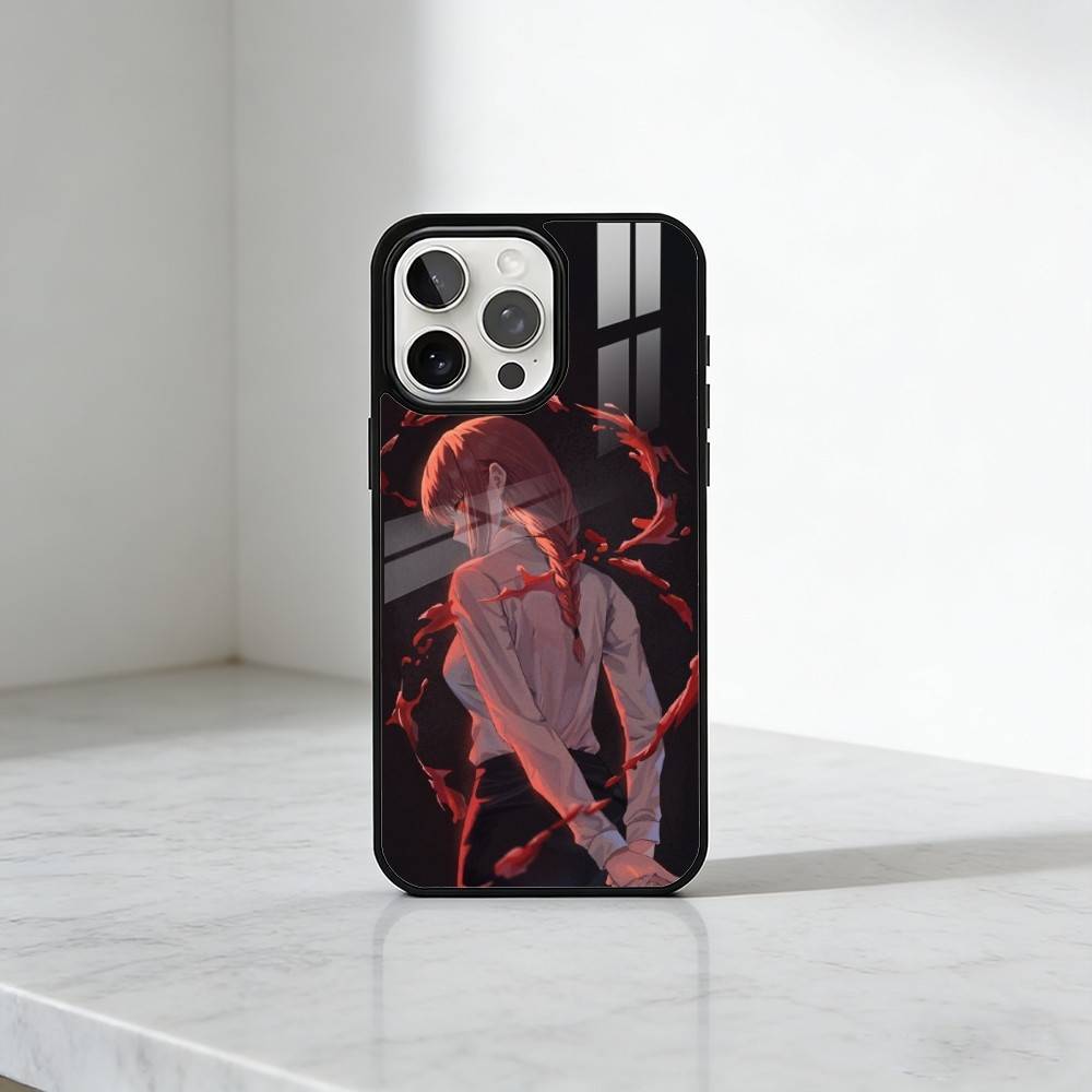 

Anime C-Chainsaw M-Makima Phone Case For iPhone17,16,15,14,13 Plus,Pro Max Magnetic For Magsafe Wireless Charging iPhone15PRO