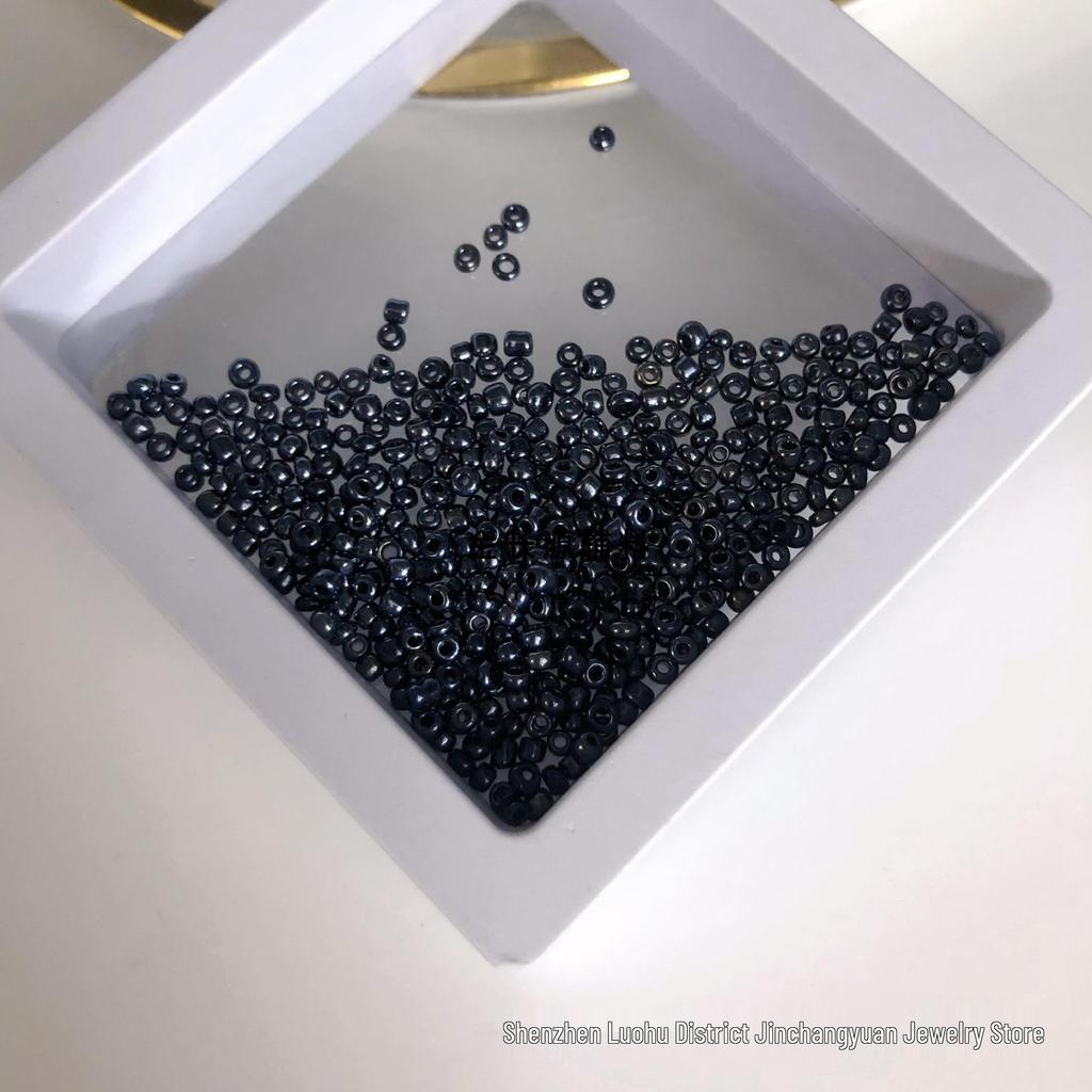 Deep Blue Series: 12-Color Seed Bead & Sequin Set for DIY Clothing Accessories