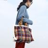 Damentasche Herbst Winter Designer Wolle Vintage Plaid Lässige Tragetasche Schultertaschen Handtaschen Reißverschluss WEICH Hohe Kapazität Damentasche