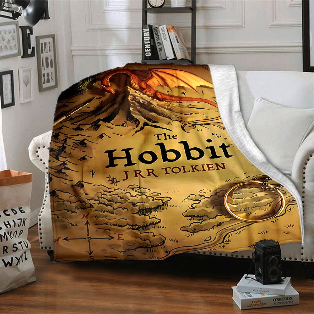1 Stück The Hobbit Flanell-Kuscheldecke - HD-Druck Leichte Weiche Warme Ganzjahresdecke für Sofa, Bett, Reise097