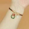 Luminous Christmas Alloy Bracelet with Santa, Tree, Bell, Snowflake, and Lucky Bag Charms