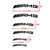 AAVR1 6pcs Car Brake Caliper Sticker For AMG Mercedes Benz W212 W213 W205 AMG W177 W247 W176 GLA GLC Modification Auto Accessorie